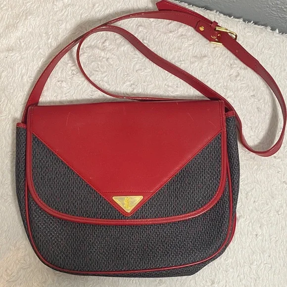 Pre loved - Vintage YSL Women's crossbody / messenger bag - Picture 1 of 12